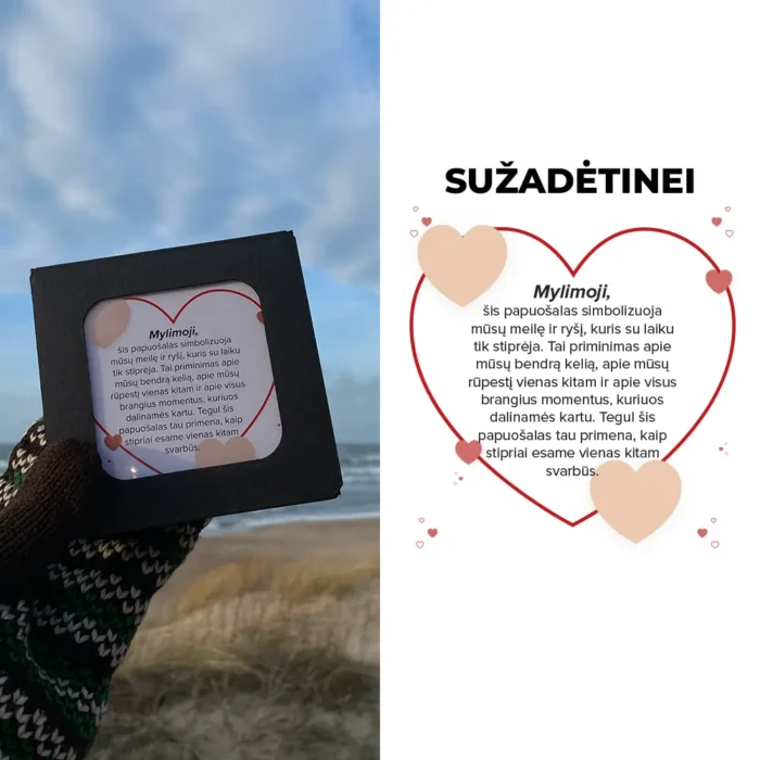 Moteriška personalizuota apyrankė su brangių žmonių vardais / datomis - Image 6