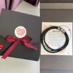 Unisex personalizuota apyrankė Valentinui su brangių žmonių vardais / datomis - Image 2