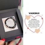 Unisex personalizuota apyrankė Valentinui su brangių žmonių vardais / datomis - Image 8